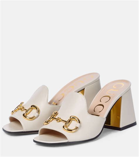 horsebit mules gucci|gucci high heel mules.